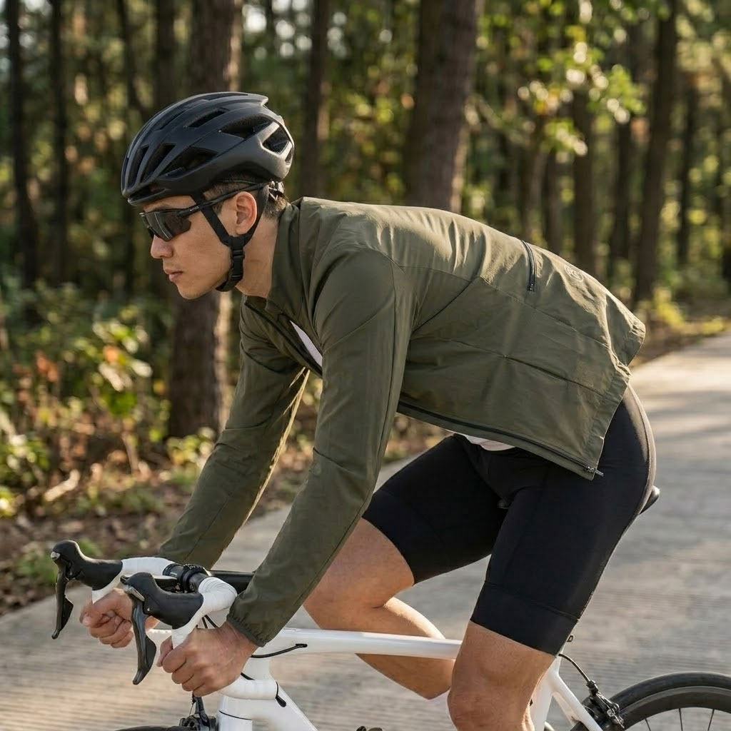 Cycling Commute Jacket - MY KILOMETRE الربيع الرجال الحصى مقاوم