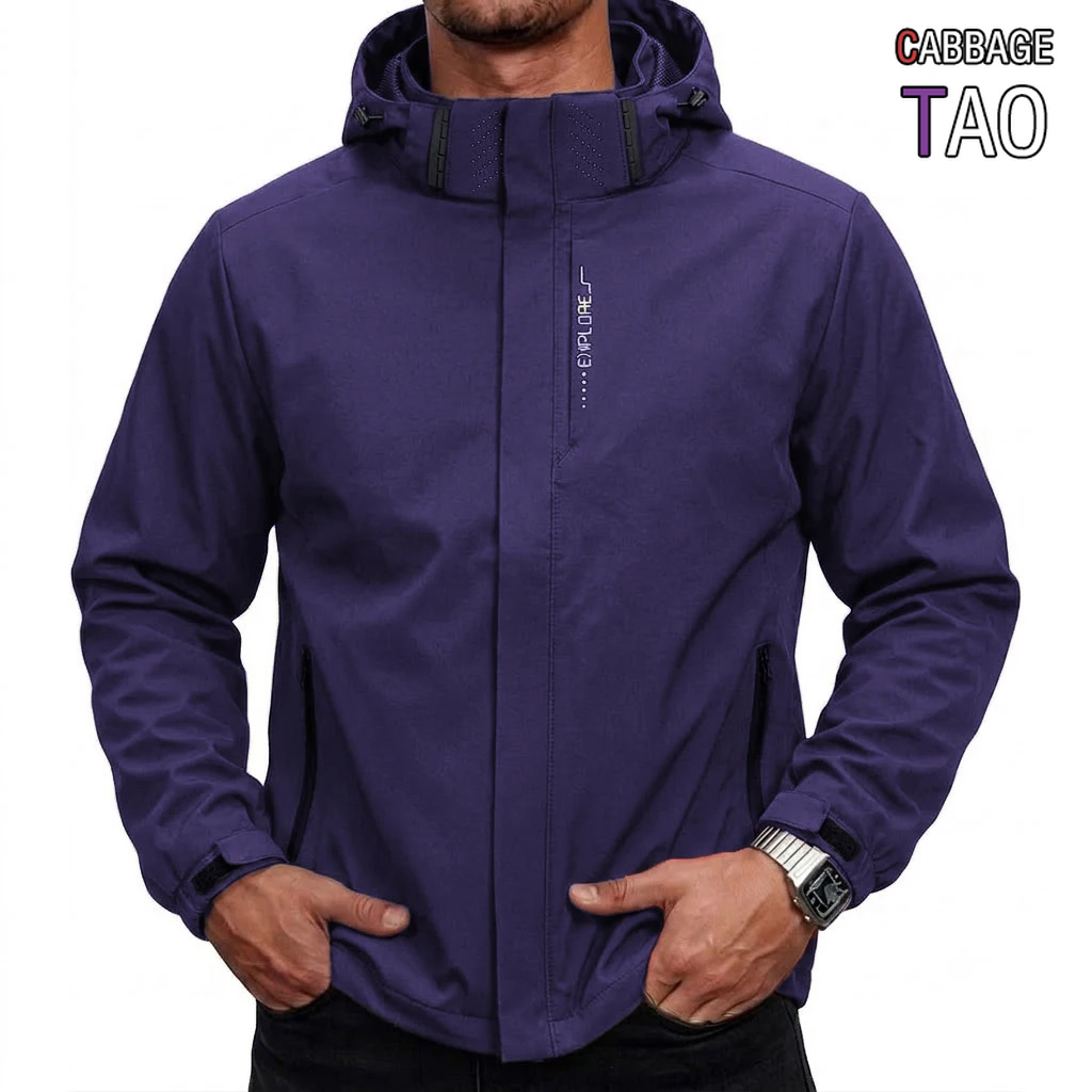 Cycling Rain Jacket Commute - سترة تكتيكية مقاومة للماء للرجال مع