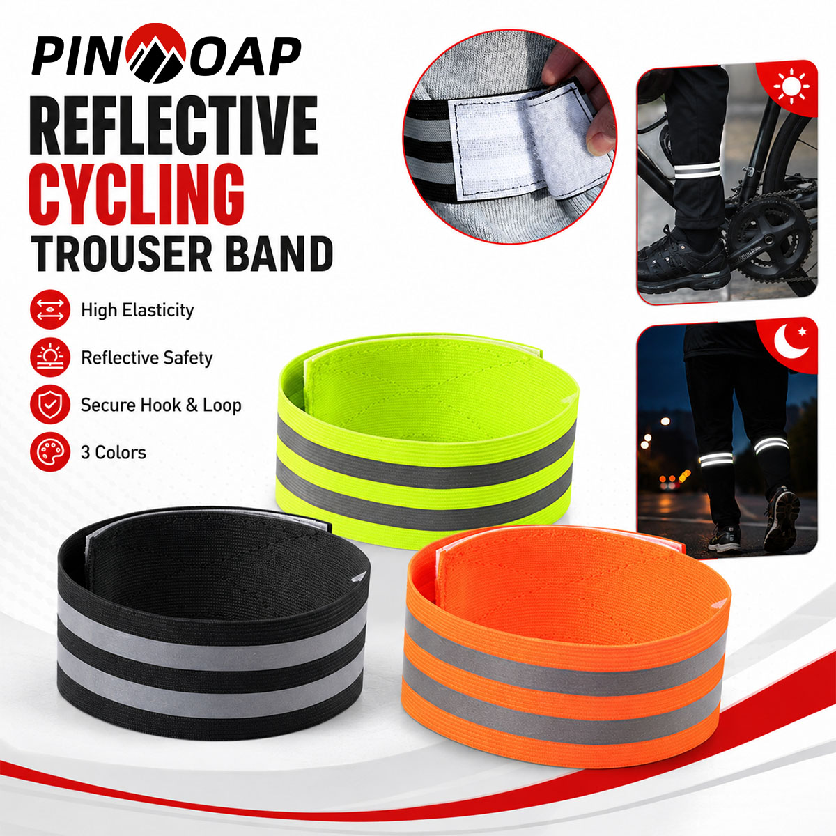 Cycling Commuter Trousers - بينمواب 1/2 قطعة حزام ساق للدراجات