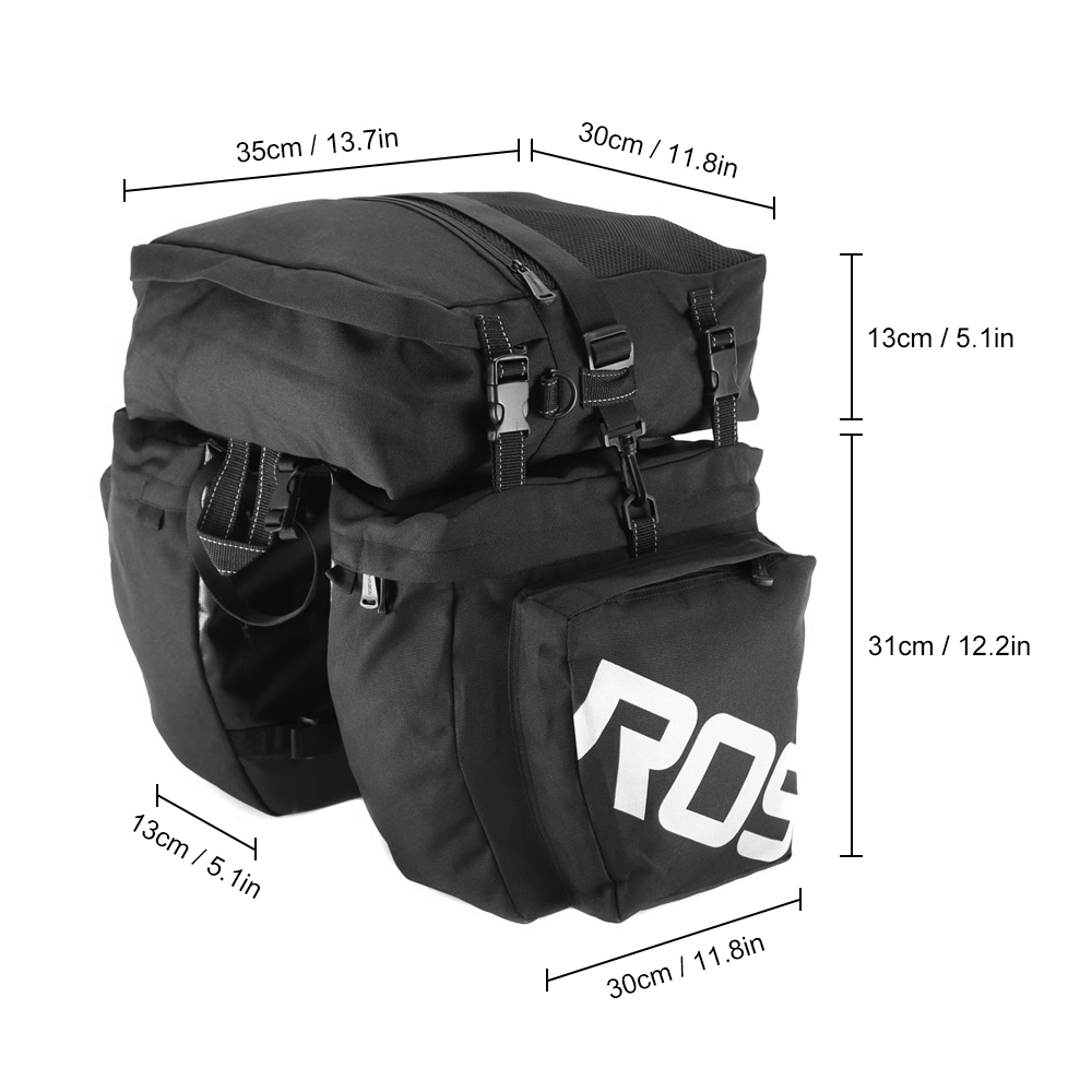 أكياس دراجة جبلية متعددة الوظا - مراجعة Panniers Waterproof Rear وسعره
