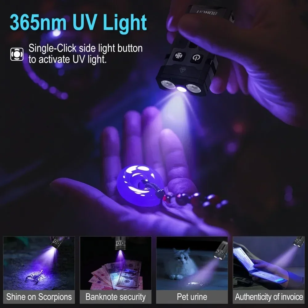 BORUiT EV20 1100LM EDC UV المف - مراجعة Cycling To Work وسعره