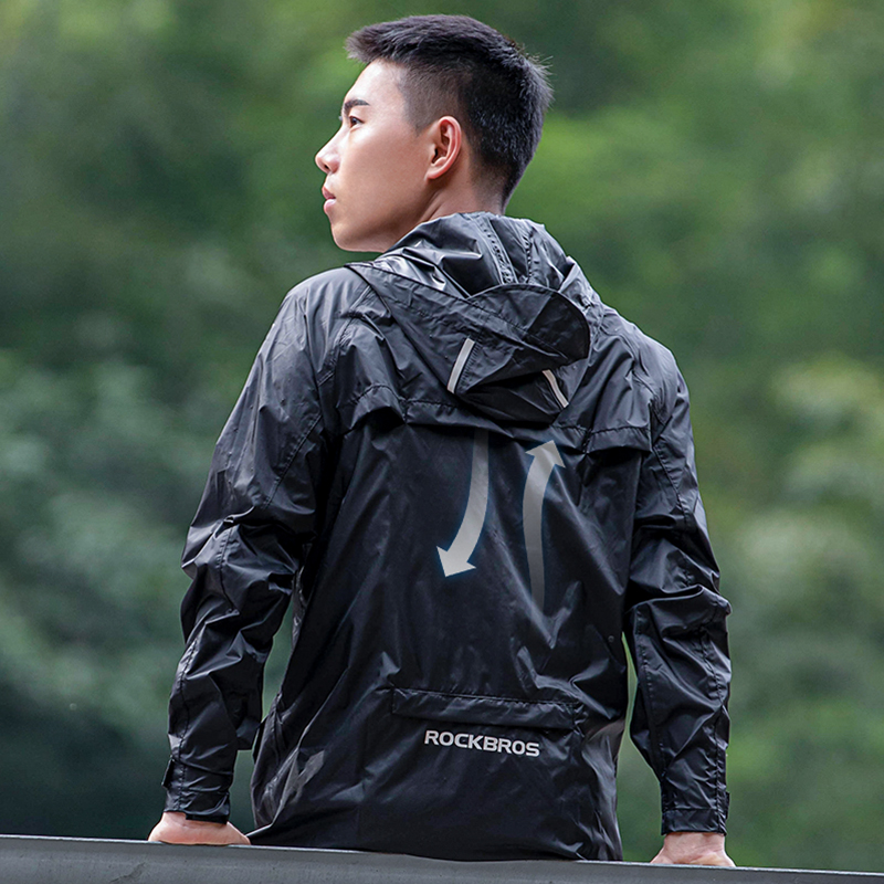 ROCKBROS مقاوم للماء ركوب الدر - مراجعة Cycling Rain Jacket Commute وسعره